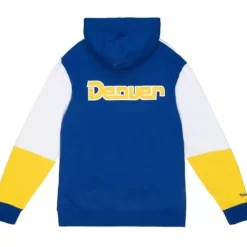 Men Mitchell & Ness Hoodies & Sweatshirts-Fusion Fleece 2.0 Denver Nuggets