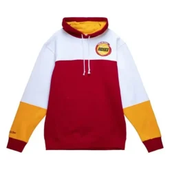 Men Mitchell & Ness Hoodies & Sweatshirts-Fusion Fleece 2.0 Houston Rockets