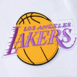 Men Mitchell & Ness Hoodies & Sweatshirts-Fusion Fleece 2.0 Los Angeles Lakers