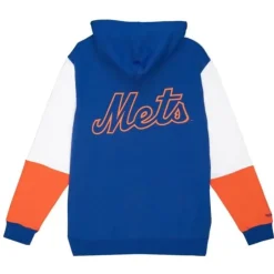 Men Mitchell & Ness Hoodies & Sweatshirts-Fusion Fleece 2.0 New York Mets