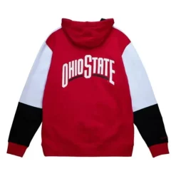 Men Mitchell & Ness Hoodies & Sweatshirts-Fusion Fleece 2.0 Ohio State