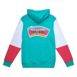 Men Mitchell & Ness Hoodies & Sweatshirts-Fusion Fleece 2.0 San Antonio Spurs