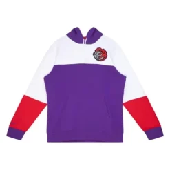 Men Mitchell & Ness Hoodies & Sweatshirts-Fusion Fleece 2.0 Toronto Raptors