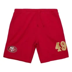 Men Mitchell & Ness Shorts-Game Day Ft Shorts San Francisco 49Ers