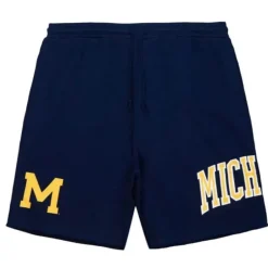 Men Mitchell & Ness Shorts-Game Day Ft Shorts University Of Michigan