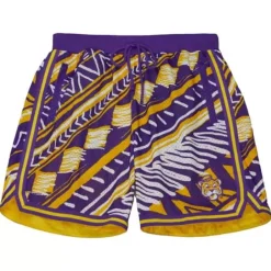 Men Mitchell & Ness Shorts-Game Day Pattern Short Louisiana State University