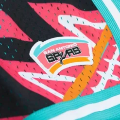 Men Mitchell & Ness Shorts-Game Day Pattern Short San Antonio Spurs
