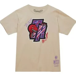 Men Mitchell & Ness T-Shirts & Tops-Game Day Pattern Tee Toronto Raptors