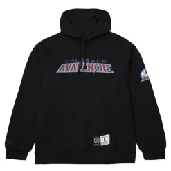Men Mitchell & Ness Hoodies & Sweatshirts-Game Time Fleece Hoodie Current Logo Colorado Avalanche