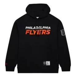 Men Mitchell & Ness Hoodies & Sweatshirts-Game Time Fleece Hoodie Current Logo Philadelphia Flyers