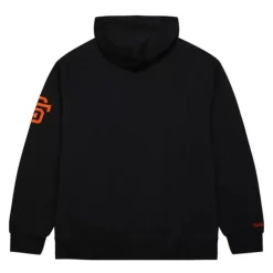 Men Mitchell & Ness Hoodies & Sweatshirts-Game Time Fleece Hoodie Vintage Logo San Francisco Giants