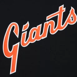Men Mitchell & Ness Hoodies & Sweatshirts-Game Time Fleece Hoodie Vintage Logo San Francisco Giants