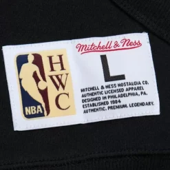 Men Mitchell & Ness Hoodies & Sweatshirts-Game Time Fleece Hoodie Vintage Logo Philadelphia 76Ers