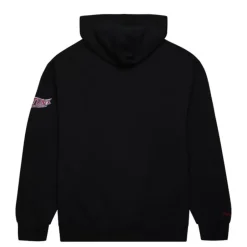 Men Mitchell & Ness Hoodies & Sweatshirts-Game Time Fleece Hoodie Vintage Logo Detroit Pistons