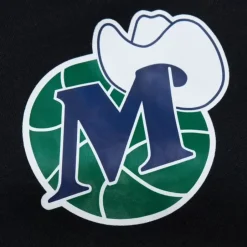 Men Mitchell & Ness Hoodies & Sweatshirts-Game Time Fleece Hoodie Vintage Logo Dallas Mavericks