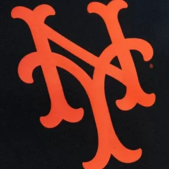Men Mitchell & Ness Hoodies & Sweatshirts-Game Time Fleece Hoodie Vintage Logo New York Mets