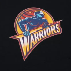 Men Mitchell & Ness Hoodies & Sweatshirts-Game Time Fleece Hoodie Vintage Logo Golden State Warriors