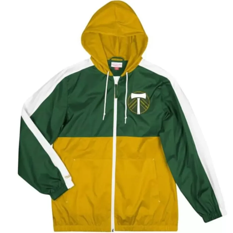Men Mitchell & Ness Jackets & Outerwear-Gameday Lightweight Windbreaker Portland Timbers