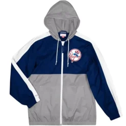 Men Mitchell & Ness Jackets & Outerwear-Gameday Lightweight Windbreaker New York Yankees