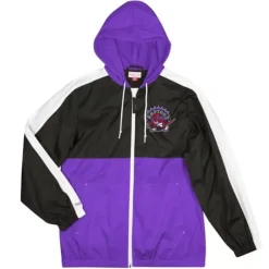 Men Mitchell & Ness Jackets & Outerwear-Gameday Lightweight Windbreaker Toronto Raptors