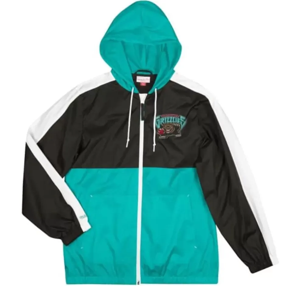 Men Mitchell & Ness Jackets & Outerwear-Gameday Lightweight Windbreaker Vancouver Grizzlies