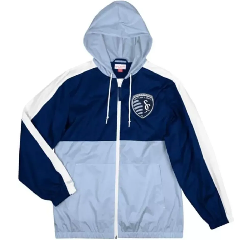 Men Mitchell & Ness Jackets & Outerwear-Gameday Lightweight Windbreaker Sporting Kansas City