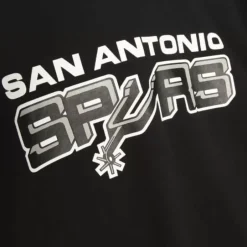 Men Mitchell & Ness T-Shirts & Tops-Gameday Ss Ft Hoodie San Antonio Spurs