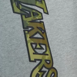 Men Mitchell & Ness Pants-Ghost Green Camo Sweatpants Los Angeles Lakers