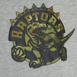 Men Mitchell & Ness Pants-Ghost Green Camo Sweatpants Toronto Raptors