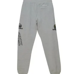 Men Mitchell & Ness Pants-Ghost Green Camo Sweatpants Seattle Supersonics