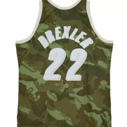 Mitchell & Ness Nba Swingman-Ghost Green Camo Swingman Clyde Drexler Portland Trail Blazers 1991-92 Jersey