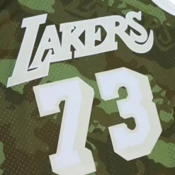Mitchell & Ness Nba Swingman-Ghost Green Camo Swingman Dennis Rodman Los Angeles Lakers 1998-99 Jersey