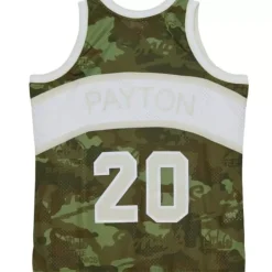 Mitchell & Ness Nba Swingman-Ghost Green Camo Swingman Gary Payton Seattle Supersonics 1984-85 Jersey