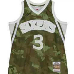 Mitchell & Ness Nba Swingman-Ghost Green Camo Swingman Allen Iverson Philadelphia 76Ers 1996-97 Jersey
