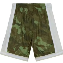 Men Mitchell & Ness Shorts-Ghost Green Camo Swingman Milwaukee Bucks 2000-01 Shorts