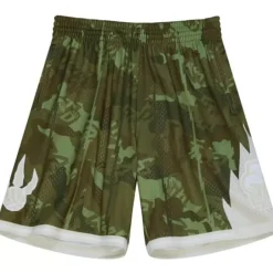 Men Mitchell & Ness Shorts-Ghost Green Camo Swingman Toronto Raptors 1998-99 Shorts