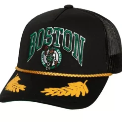 Mitchell & Ness Snapback-Gold Leaf Trucker Boston Celtics