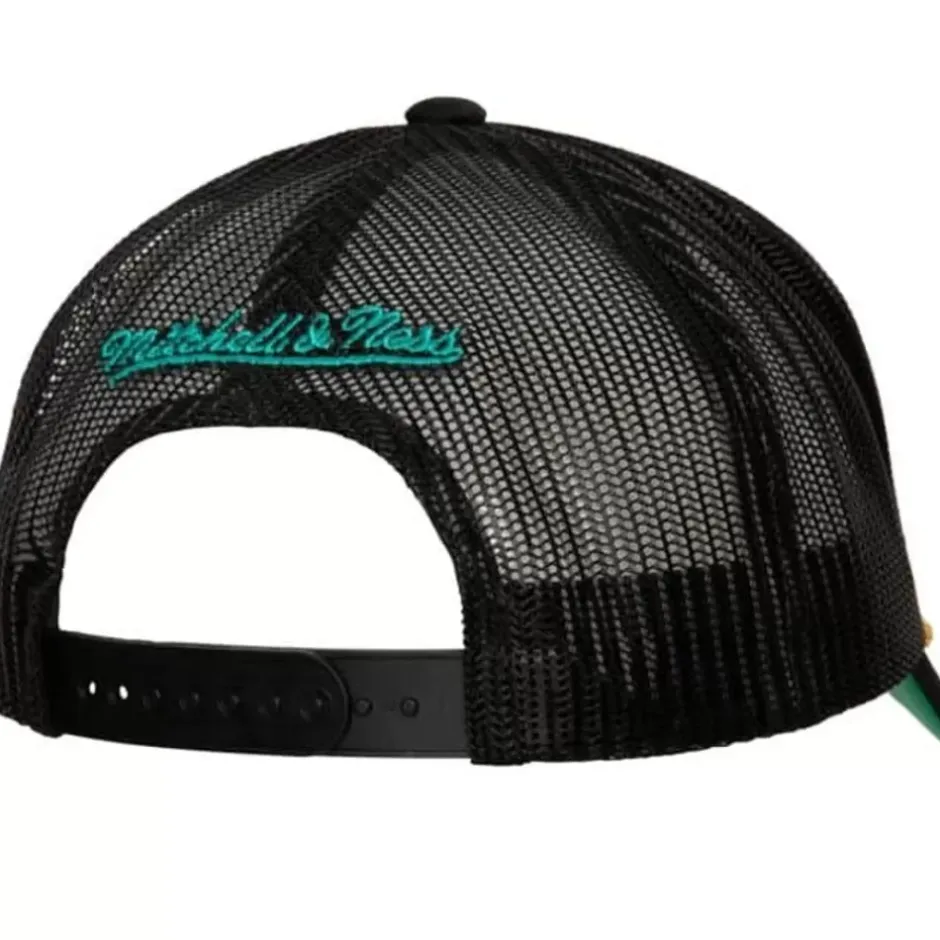 Mitchell & Ness Snapback-Gold Leaf Trucker Hwc San Antonio Spurs