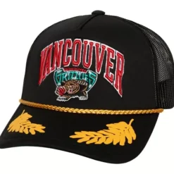 Mitchell & Ness Snapback-Gold Leaf Trucker Hwc Vancouver Grizzlies