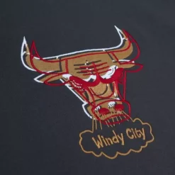 Men Mitchell & Ness Hoodies & Sweatshirts-Golden Hour Glaze Hoodie Chicago Bulls