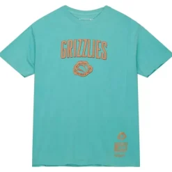 Men Mitchell & Ness T-Shirts & Tops-Golden Hour Glaze Ss Tee Vancouver Grizzlies