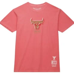 Men Mitchell & Ness T-Shirts & Tops-Golden Hour Glaze Ss Tee Chicago Bulls