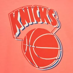 Men Mitchell & Ness T-Shirts & Tops-Golden Hour Glaze Ss Tee New York Knicks