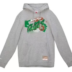 Men Mitchell & Ness Hoodies & Sweatshirts-Graff Hoodie Boston Celtics