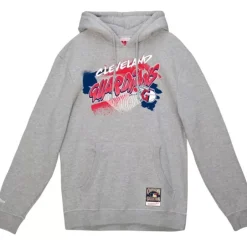 Men Mitchell & Ness Hoodies & Sweatshirts-Graff Hoodie Cleveland Guardians