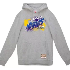 Men Mitchell & Ness Hoodies & Sweatshirts-Graff Hoodie Denver Nuggets