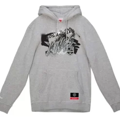 Men Mitchell & Ness Hoodies & Sweatshirts-Graff Hoodie Los Angeles Kings