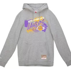 Men Mitchell & Ness Hoodies & Sweatshirts-Graff Hoodie Los Angeles Lakers