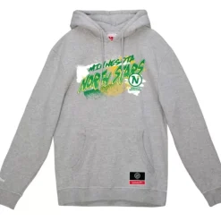 Men Mitchell & Ness Hoodies & Sweatshirts-Graff Hoodie Minnesota North Stars