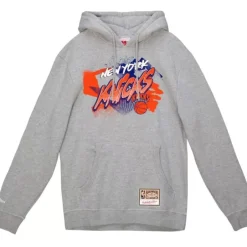 Men Mitchell & Ness Hoodies & Sweatshirts-Graff Hoodie New York Knicks